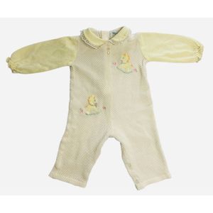 Tiny Tot’s original’s, EmbroideredRocking Horse One piece Baby Romper.,
